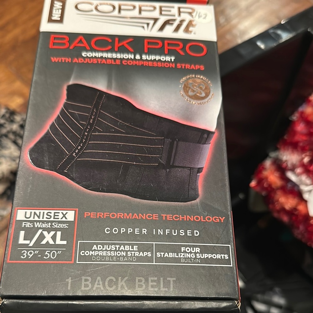 Copper Fit Back Pro Belt